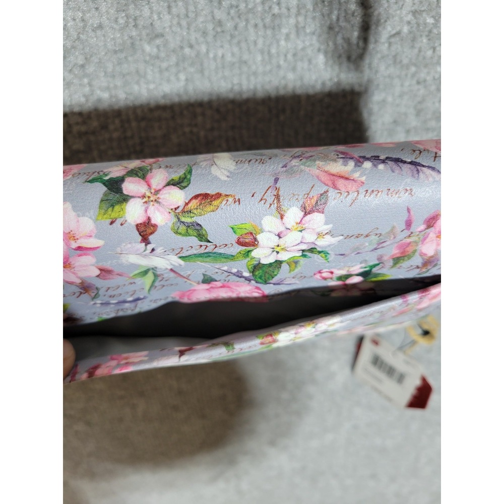 Mundi Mauve‎ Terrace Floral Flap Organizer Adjustable Strap My Backup Buddy New - Picture 7 of 12